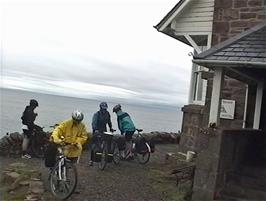 Preparing to leave Carn Dearg Youth Hostel, Gairloch